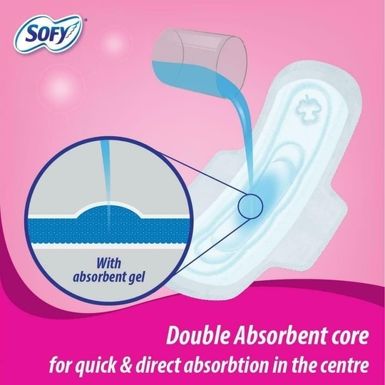Sofy Bodyfit Sanitary Napkin with Wings (XL) 18 pads