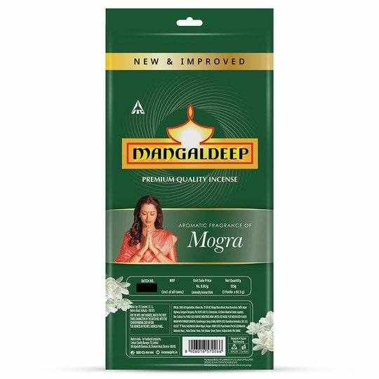 Mangaldeep Mogra Agarbatti Zip Lock 125 g