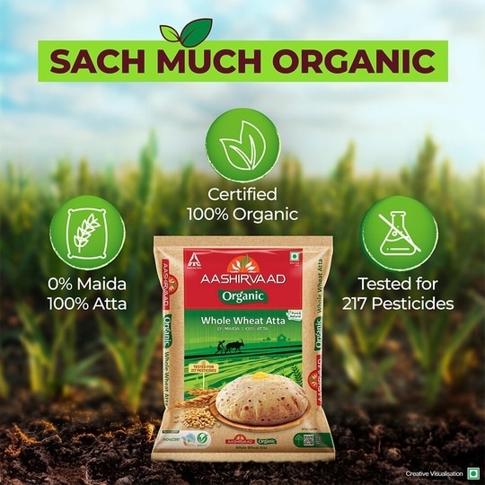 Aashirvaad Organic Whole Wheat Atta 1kg