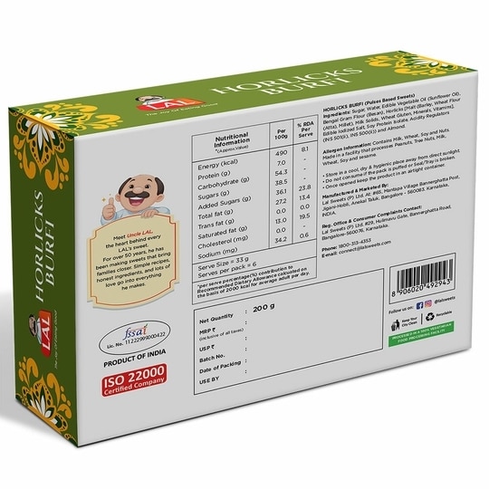 Lal Horlicks Burfi 200 g