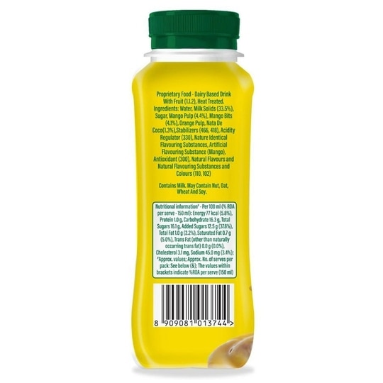 Sunfeast Mango Smoothie With Mango Chunks 300 ml