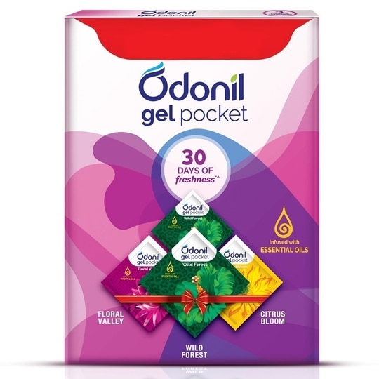 Odonil Assorted Air Freshener Gel Pack 10 g (Pack of 3)