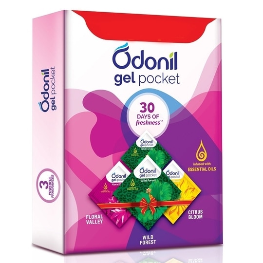 Odonil Assorted Air Freshener Gel Pack 10 g (Pack of 3)
