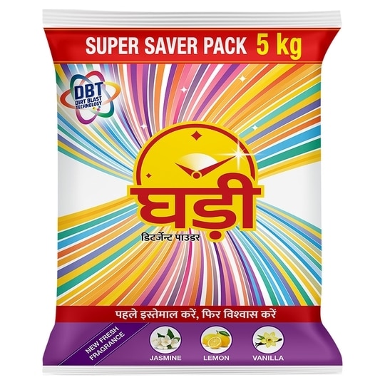 Ghadi Detergent Powder 5 kg (Super Saver Pack)