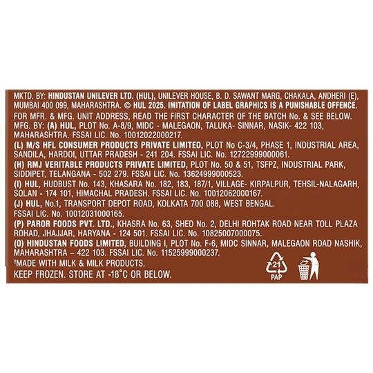 Kwality Wall's Slow Churned Chocolate Ice Cream 700 ml