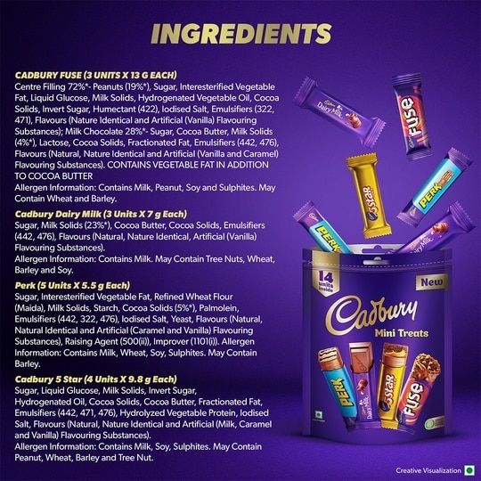 Cadbury Assorted Mini Treats 126.7 g