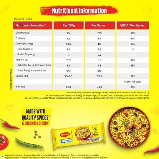 Maggi 2-Minute Masala Instant Noodles 280 g