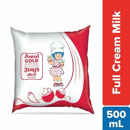 Amul Gold Full Cream Milk Pouch 500 ml