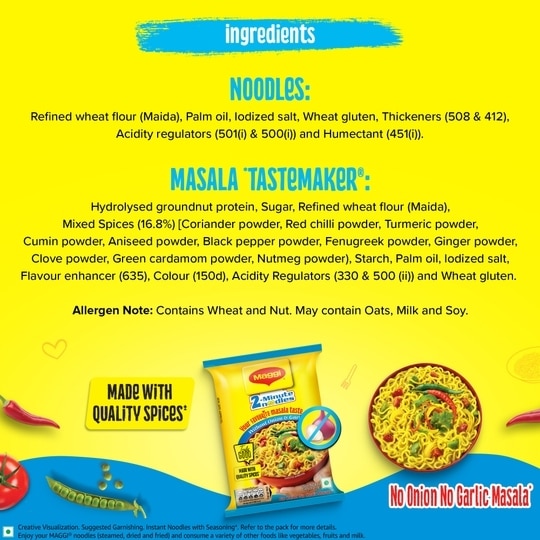 Maggi No Onion No Garlic Noodles 70 g