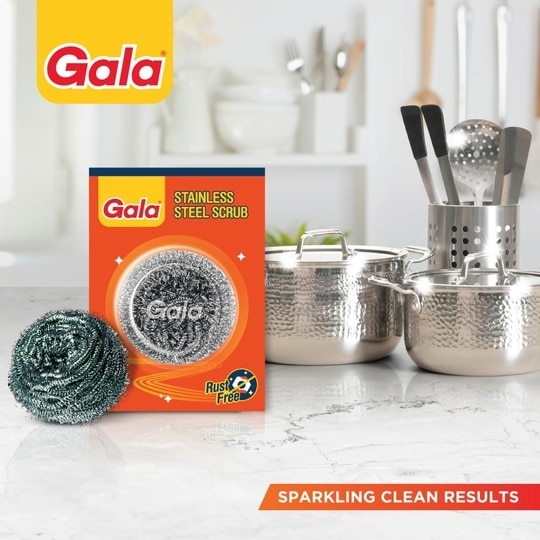 Gala Swash Card Steel Scrubber 7cm 1 N