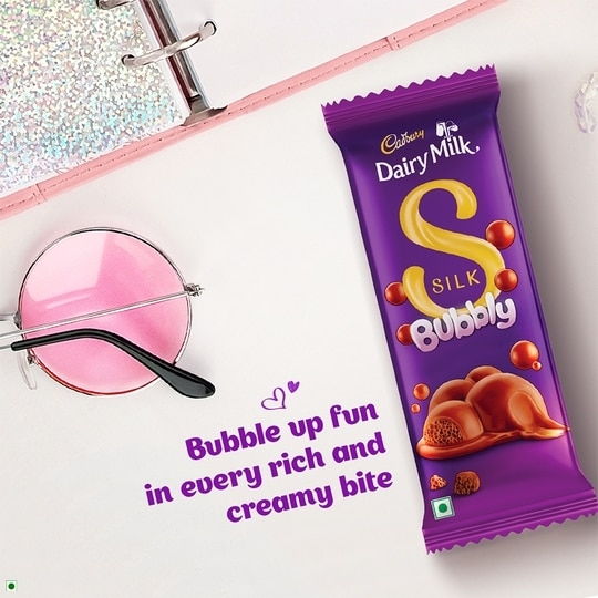Cadbury Dairy Milk Silk Bubbly Chocolate Bar 46 g