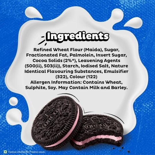 Cadbury Oreo Strawberry Cream Sandwich Biscuit 41.75 g