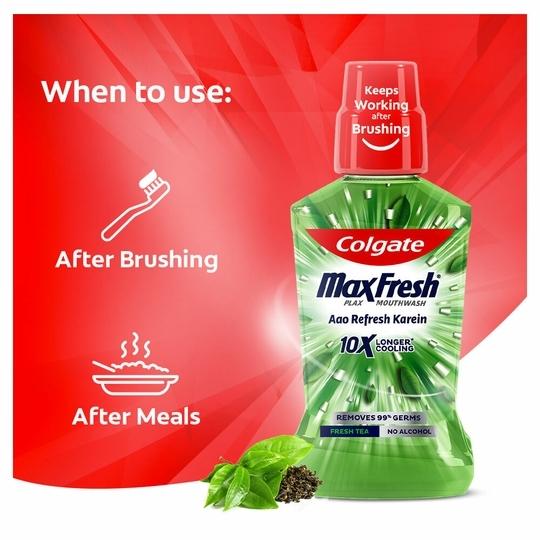 Colgate Maxfresh Fresh Tea Plax Mouthwash 250 ml