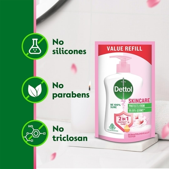 Dettol Skincare Liquid Handwash Refill 175ml (Pack of 3)