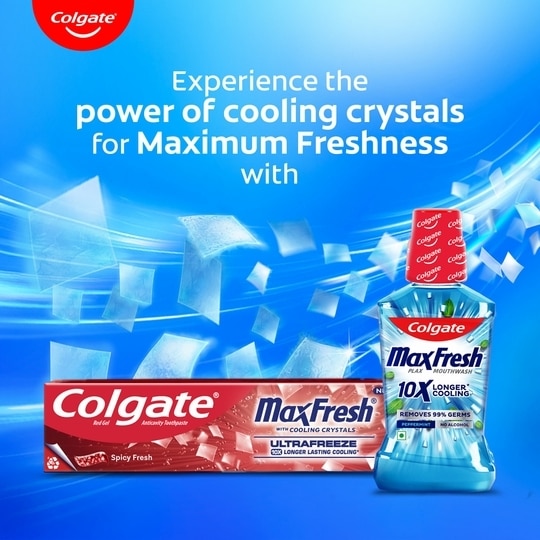Colgate Maxfresh Ultrafreeze Spicy Fresh Red Gel Toothpaste 150 g