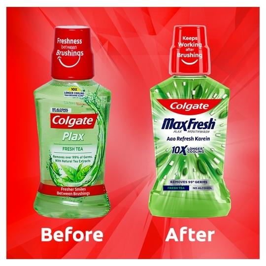 Colgate Maxfresh Fresh Tea Plax Mouthwash 250 ml