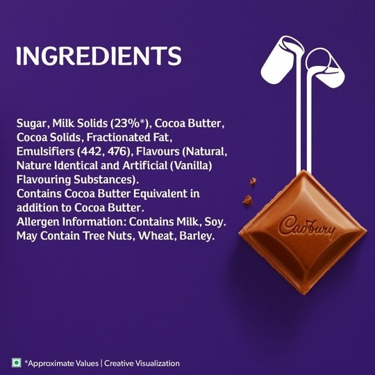 Cadbury Dairy Milk Chocolate Bar Family Pack 112 g