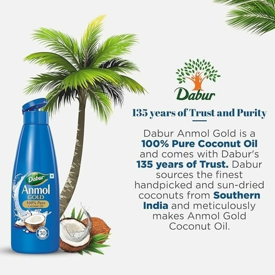 Dabur Anmol Gold Pure Coconut Oil 550 ml