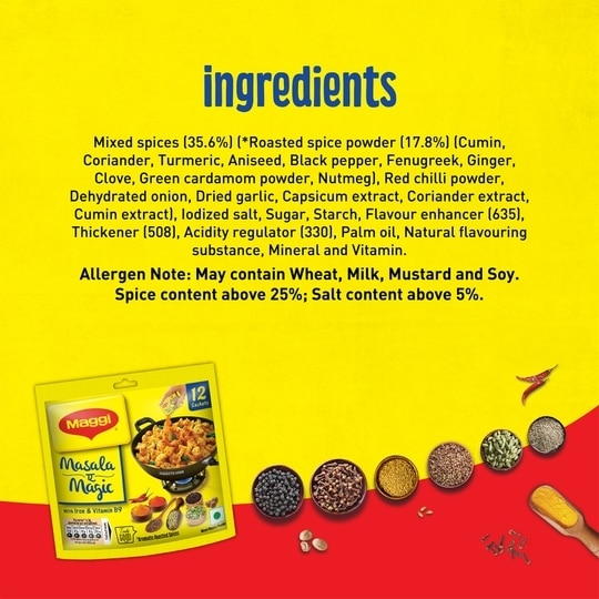 Maggi Masala Ae Magic 6 g (Pack of 12)