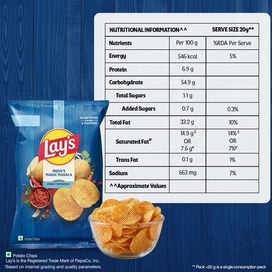 Lay's India's Magic Masala Potato Chips 80 g