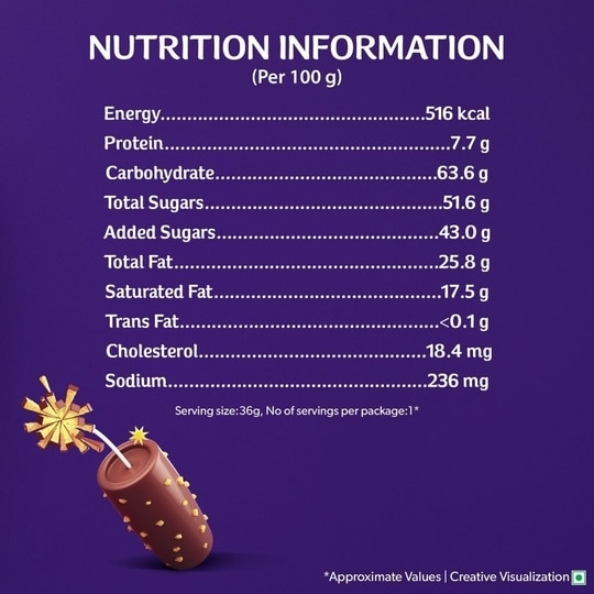 Cadbury Dairy Milk Crackle Chocolate Bar 36 g
