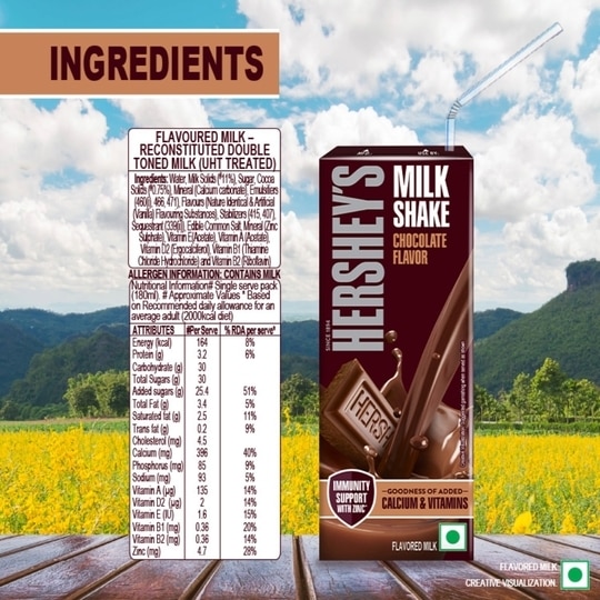 Hershey's Chocolate Milkshake 180 ml (Tetra Pak)