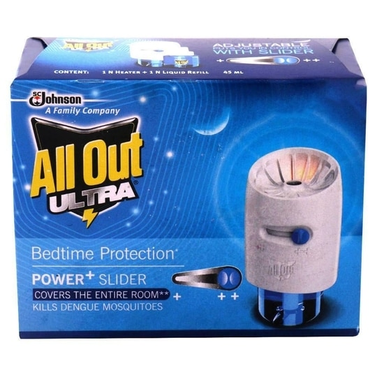 All Out Ultra Power+ Slider Mosquito Repellent Machine + Refill 45 ml
