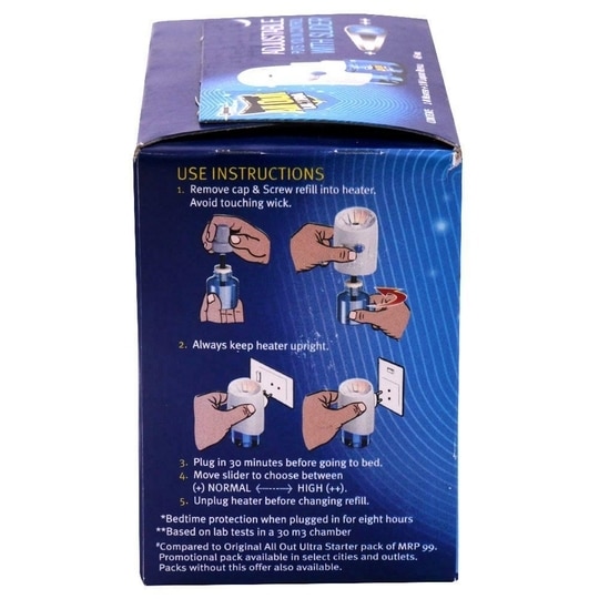 All Out Ultra Power+ Slider Mosquito Repellent Machine + Refill 45 ml