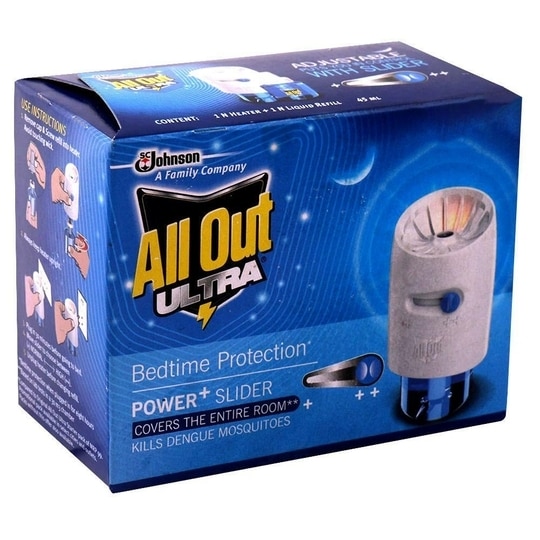 All Out Ultra Power+ Slider Mosquito Repellent Machine + Refill 45 ml