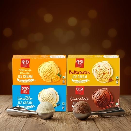 Kwality Wall's Slow Churned Chocolate Ice Cream 700 ml