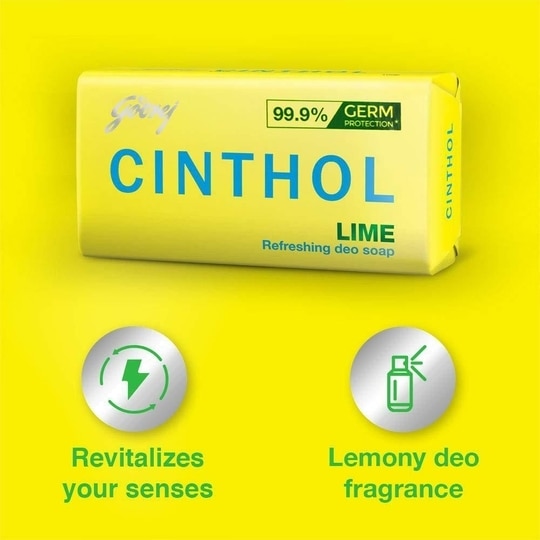 Cinthol Lime Refreshing Deo Soap 125 g (Pack of 3)