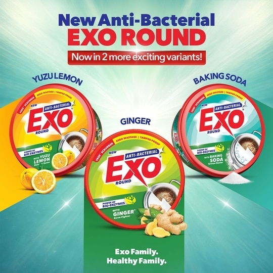 Exo Touch & Shine Anti-Bacterial Dishwash Bar 700 g (Pack of 2)