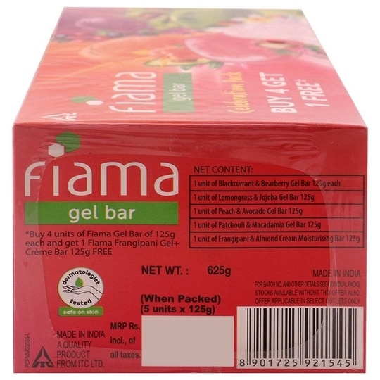 Fiama Multivariant Gel Bar 125 g (Buy 4 Get 1 Free)