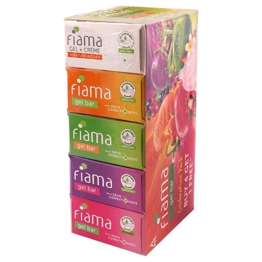 Fiama Multivariant Gel Bar 125 g (Buy 4 Get 1 Free)