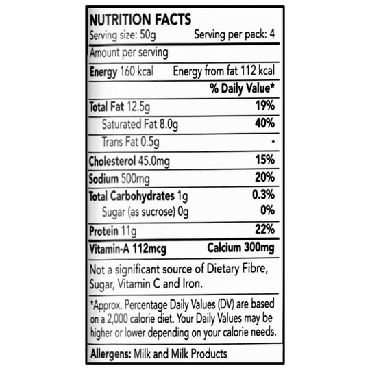 Go Mozzarella Diced Blend Cheese 200 g (Pouch)
