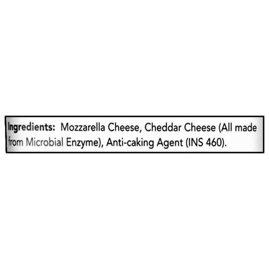 Go Mozzarella Diced Blend Cheese 200 g (Pouch)