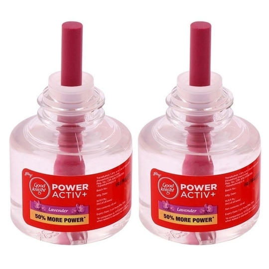 Good Knight Power Activ+ Lavender Mosquito Repellent Refill 45 ml (Pack of 2)