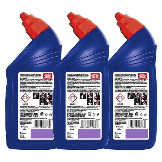 Harpic Power Plus Original Fresh Disinfectant Toilet Cleaner Liquid 600 ml (Pack of 3)
