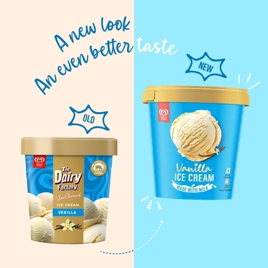 Kwality Wall's Vanilla Ice Cream Tub 700 ml