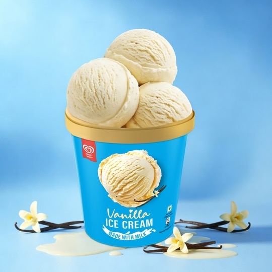 Kwality Wall's Vanilla Ice Cream Tub 700 ml
