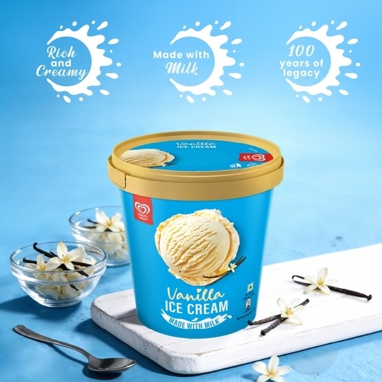 Kwality Wall's Vanilla Ice Cream Tub 700 ml