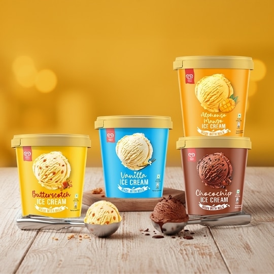 Kwality Wall's Butterscotch Ice Cream Tub 700 ml