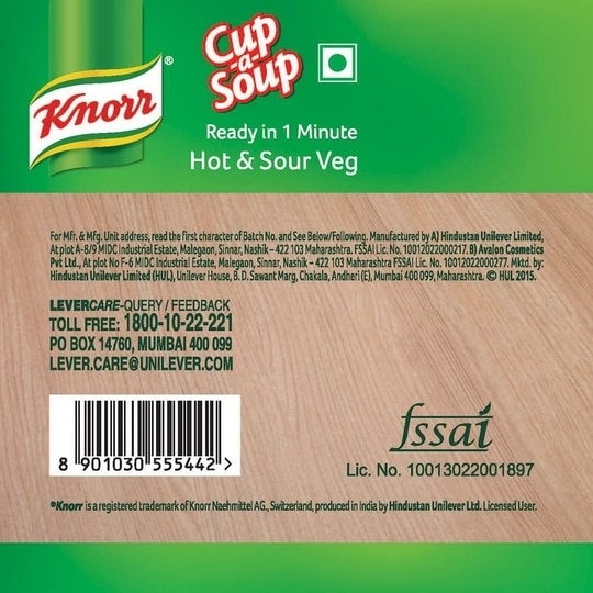Knorr Hot & Sour Instant Cup-a-Soup 11 g