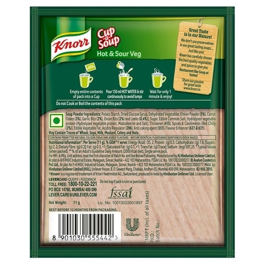 Knorr Hot & Sour Instant Cup-a-Soup 11 g