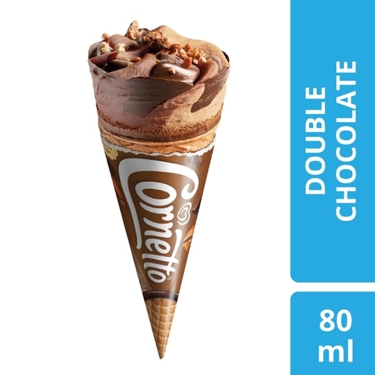 Kwality Walls Cornetto Double Chocolate Ice Cream Cone 105 ml