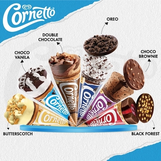 Kwality Walls Cornetto Double Chocolate Ice Cream Cone 105 ml