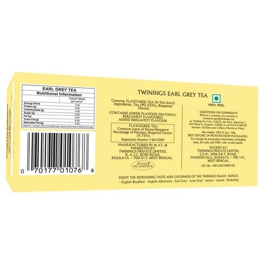 Twinings Earl Grey Tea Bags 25 pcs