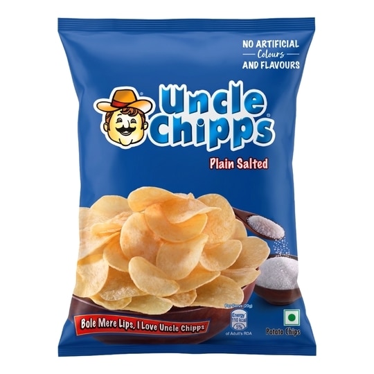Uncle Chipps Plain Salted Potato 80 g