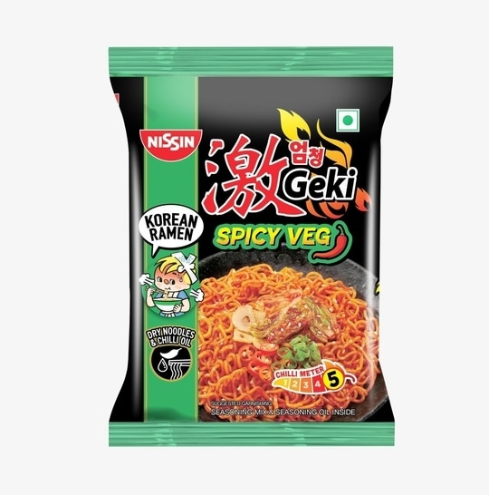 Nissin Geki Korean Veg Noodles 80 g