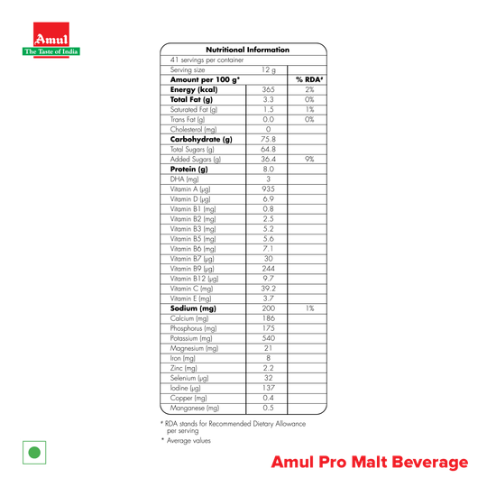 Amul Pro Chocolate Drink 500 g